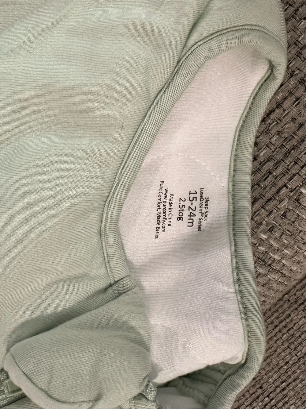 Purcomfy LuxeDream Bamboo Sage Green Sleep Sack